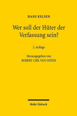 bokomslag Wer soll der Hüter der Verfassung sein?