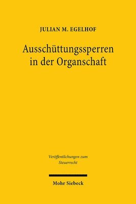 bokomslag Ausschttungssperren in der Organschaft