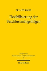 bokomslag Flexibilisierung der Beschlussmngelfolgen