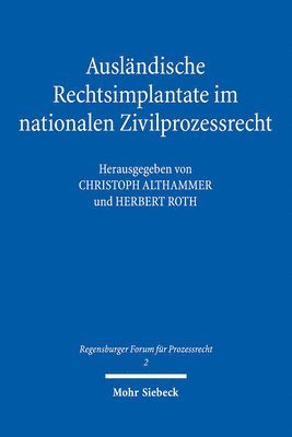 bokomslag Auslndische Rechtsimplantate im nationalen Zivilprozessrecht