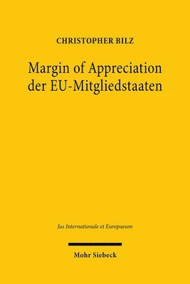 bokomslag Margin of Appreciation der EU-Mitgliedstaaten