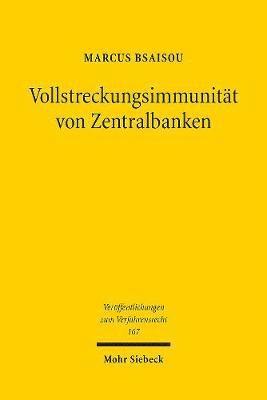 bokomslag Vollstreckungsimmunitt von Zentralbanken