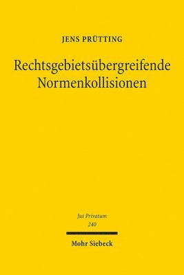 Jens Prütting - Rechtsgebietsübergreifende Normenkollisionen, Inbunden