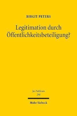 Legitimation durch ffentlichkeitsbeteiligung? 1