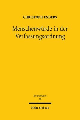 Die Menschenwrde in der Verfassungsordnung 1