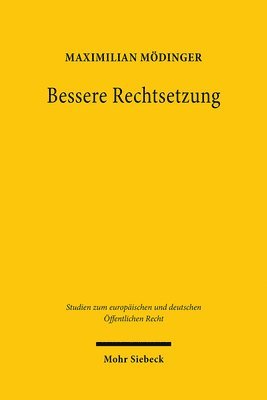 bokomslag Bessere Rechtsetzung