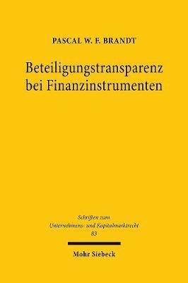 Beteiligungstransparenz bei Finanzinstrumenten 1