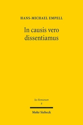 bokomslag In causis vero dissentiamus