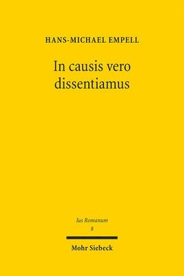 bokomslag In causis vero dissentiamus