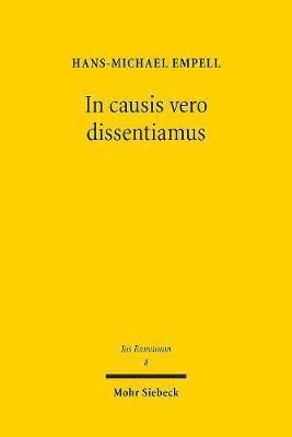 In causis vero dissentiamus