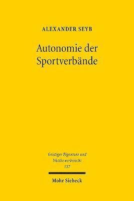Autonomie der Sportverbnde 1