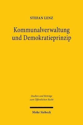 bokomslag Kommunalverwaltung und Demokratieprinzip