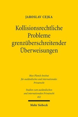 bokomslag Kollisionsrechtliche Probleme grenzberschreitender berweisungen