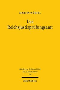 bokomslag Das Reichsjustizprufungsamt