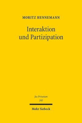 bokomslag Interaktion und Partizipation