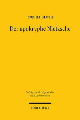 bokomslag Der apokryphe Nietzsche
