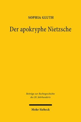 bokomslag Der apokryphe Nietzsche