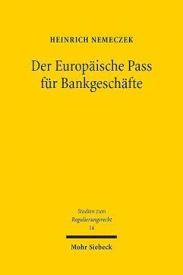 Der Europische Pass fr Bankgeschfte 1