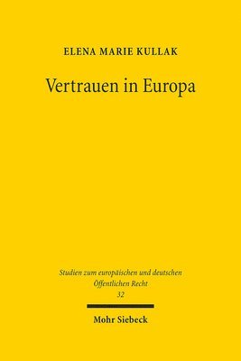 bokomslag Vertrauen in Europa