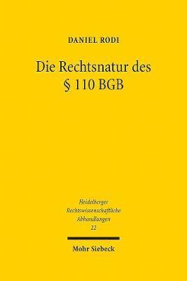 Die Rechtsnatur des  110 BGB 1