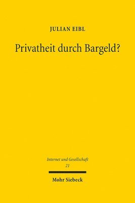 bokomslag Privatheit durch Bargeld?