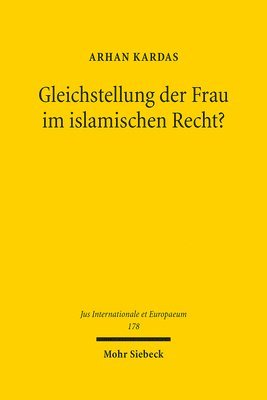 bokomslag Gleichstellung der Frau im islamischen Recht?