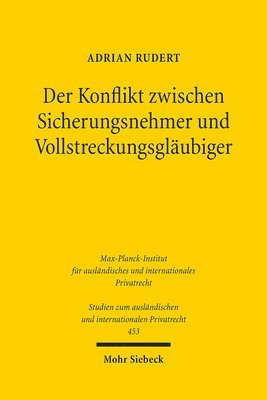 bokomslag Der Konflikt zwischen Sicherungsnehmer und Vollstreckungsglubiger
