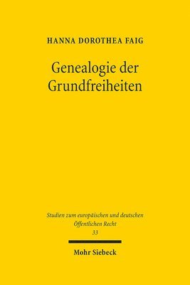 bokomslag Genealogie der Grundfreiheiten