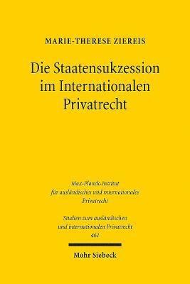 Die Staatensukzession im Internationalen Privatrecht 1