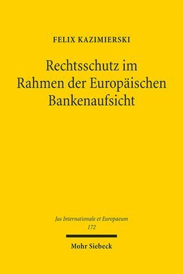 bokomslag Rechtsschutz im Rahmen der Europischen Bankenaufsicht