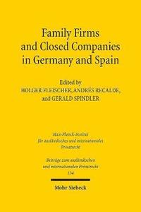 bokomslag Family Firms and Closed Companies in Germany and Spain