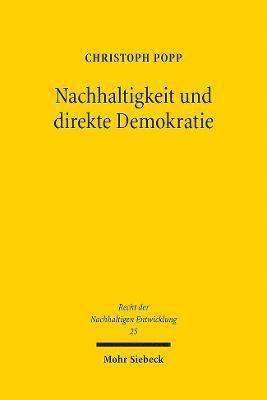 Nachhaltigkeit und direkte Demokratie