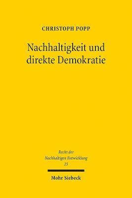 Nachhaltigkeit und direkte Demokratie 1