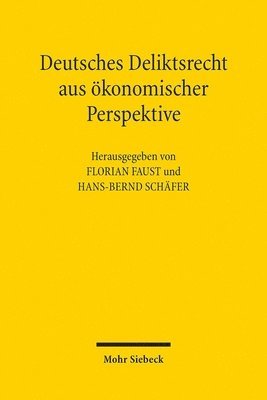 bokomslag Deutsches Deliktsrecht aus ökonomischer Perspektive