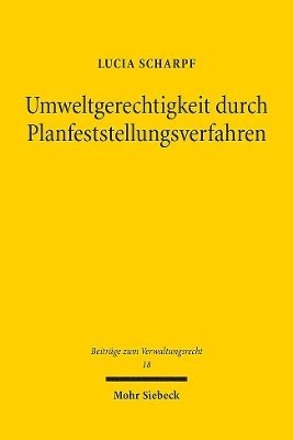 bokomslag Umweltgerechtigkeit durch Planfeststellungsverfahren