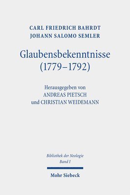 bokomslag Glaubensbekenntnisse (1779-1792)