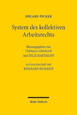 bokomslag System des kollektiven Arbeitsrechts