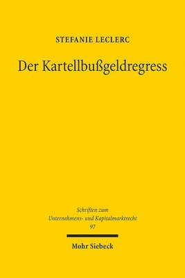 Der Kartellbußgeldregress