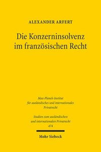 bokomslag Die Konzerninsolvenz im franzsischen Recht
