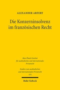 bokomslag Die Konzerninsolvenz im franzsischen Recht