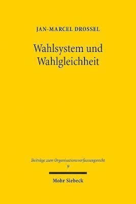 bokomslag Wahlsystem und Wahlgleichheit