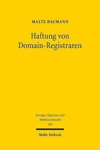 bokomslag Haftung von Domain-Registraren