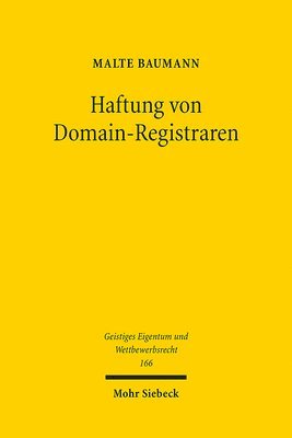 bokomslag Haftung von Domain-Registraren