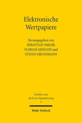 bokomslag Elektronische Wertpapiere