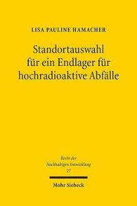 bokomslag Standortauswahl fr ein Endlager fr hochradioaktive Abflle