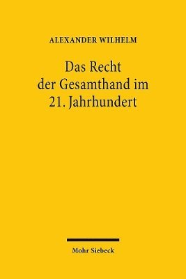 bokomslag Das Recht der Gesamthand im 21. Jahrhundert