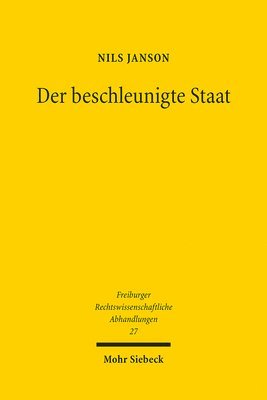 Nils Janson - Der beschleunigte Staat, Häftad