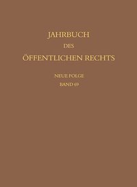 bokomslag Jahrbuch des ffentlichen Rechts der Gegenwart. Neue Folge