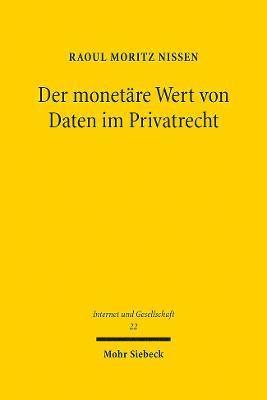 Der monetre Wert von Daten im Privatrecht 1