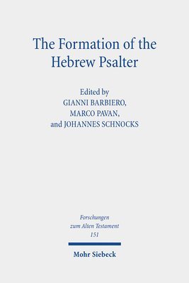 bokomslag Formation of the Hebrew Psalter